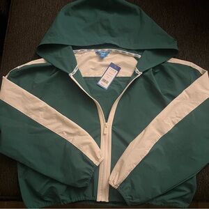 PRINCE Pickleball Evergreen and Cream Hooded Jacket